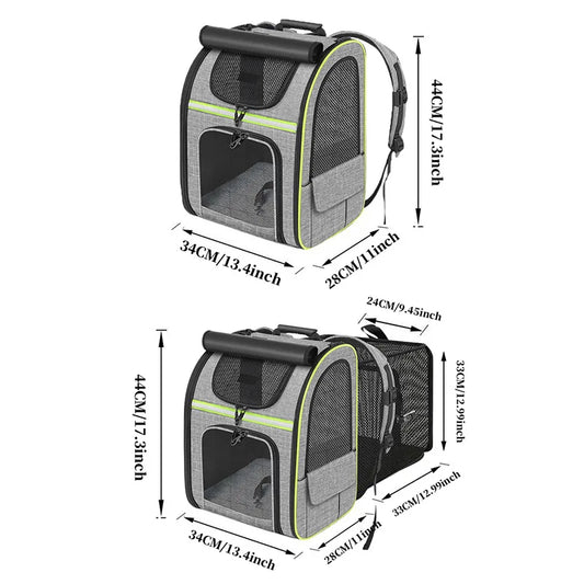 Cat Bag for Outdoor Use Portable and Expandable Pet Travel Bag Small Dog Cat Travel Backpack Pet Accessories