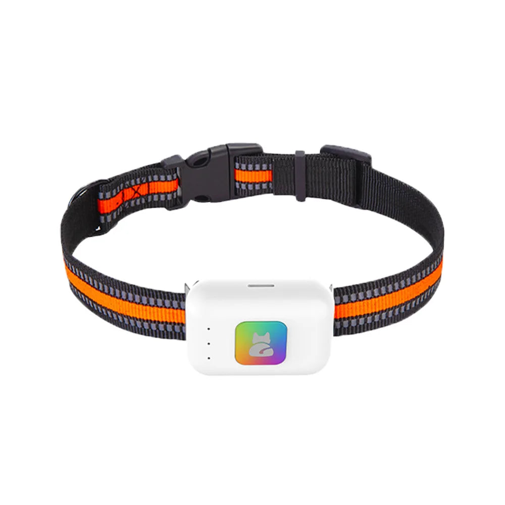 Waterproof 4G GPS Pet Collar Locator Real-Time Positioning Anti-Lost Tracking Cat Dog Health Monitoring Rest Time Lithium