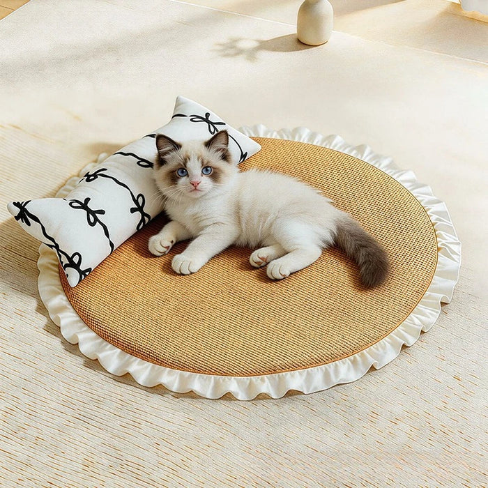 NEW Cat bed dog house with cooling mat and pillow for summer, small sofa bed for cats to sleep on and keep cool pet supplies