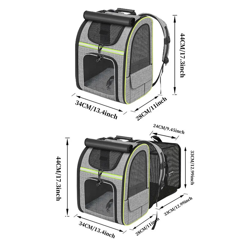 Cat Bag for Outdoor Use Portable and Expandable Pet Travel Bag Small Dog Cat Travel Backpack Pet Accessories