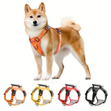 Adjustable Soft Padded Harness with Easy Control Handle Prevents Choking Pulling Comfortable No-Pulling Pet Harness for Dogs