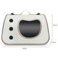 Portable Cat Carrier Backpack for Small Pets Foldable Breathable Pet Travel Bag (Dog & Cat), Lightweight, Adjustable Strap