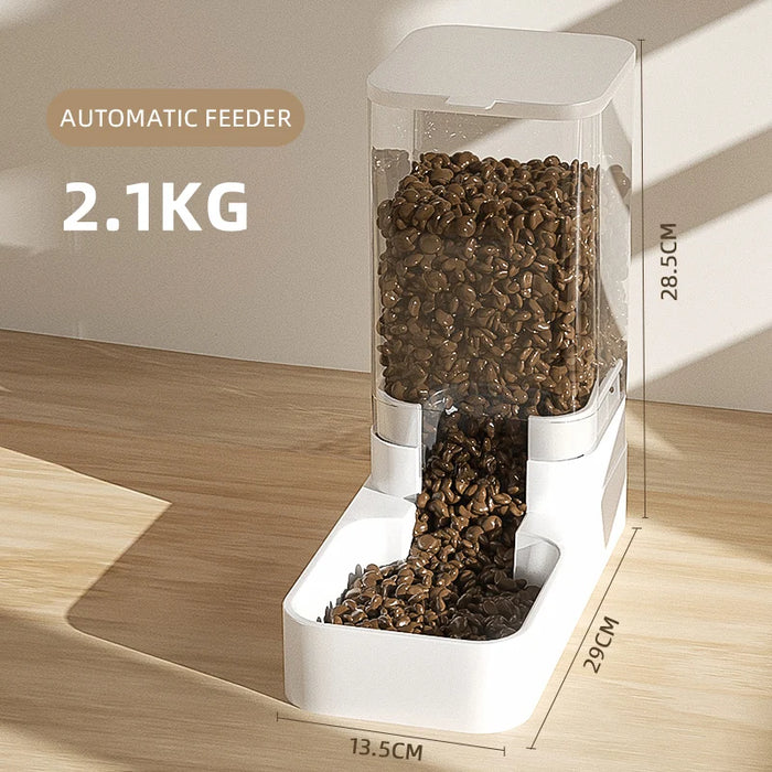 HOOPET Dog Feeder Cat Feeding Transparent Pet Dispenser Container Kitten Accessories