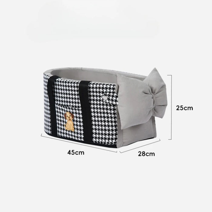 Pet Dog Car Seat Center Console Dog Car Seat Front Seat Pet Carrier Universal Pet Seat Cover Safety Bag for Small Medium Dogs