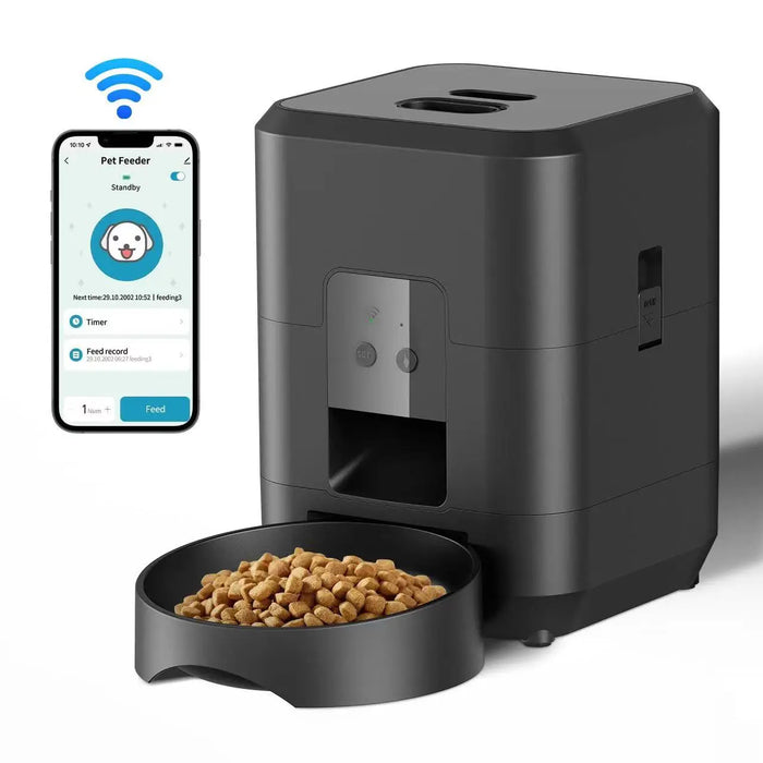 2L Smart WiFi Automatic Pet Feeder for Cats And Dogs with Timer Food Dispenser And Low Food Alert