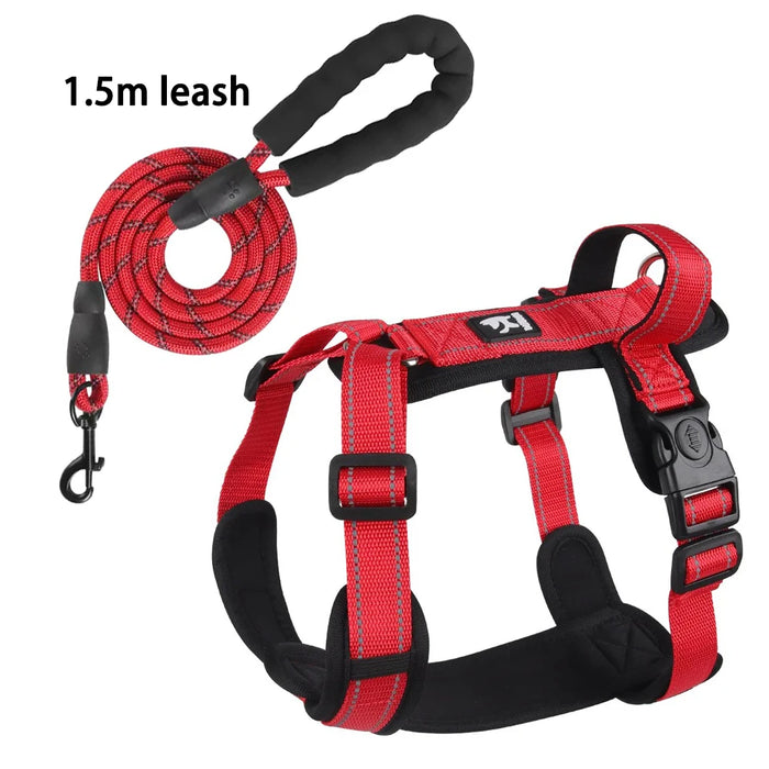 New Pet Dog Harness Reflective With Handle Easy Control Dog Vest Harness Adjustable Puppy Chest Straps for Small Medium Dogs