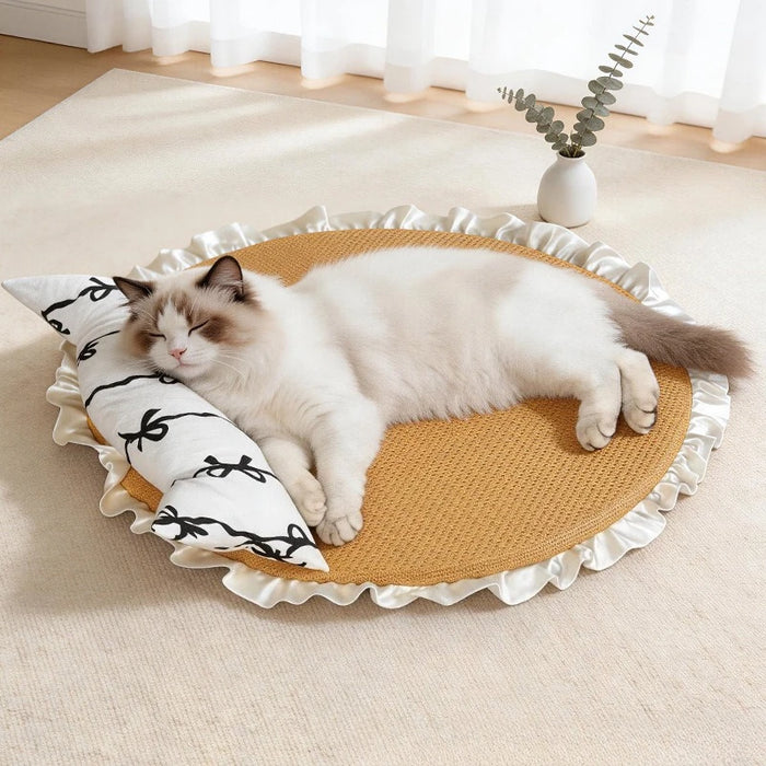 NEW Cat bed dog house with cooling mat and pillow for summer, small sofa bed for cats to sleep on and keep cool pet supplies