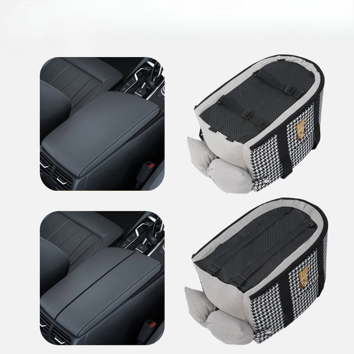 Pet Dog Car Seat Center Console Dog Car Seat Front Seat Pet Carrier Universal Pet Seat Cover Safety Bag for Small Medium Dogs