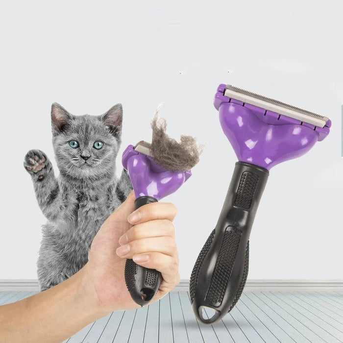 Pet Grooming Brush for Cats And Dogs - Hair Removal Comb Massage Cleaning Tool for Cat Hair Remover Shedding Control
