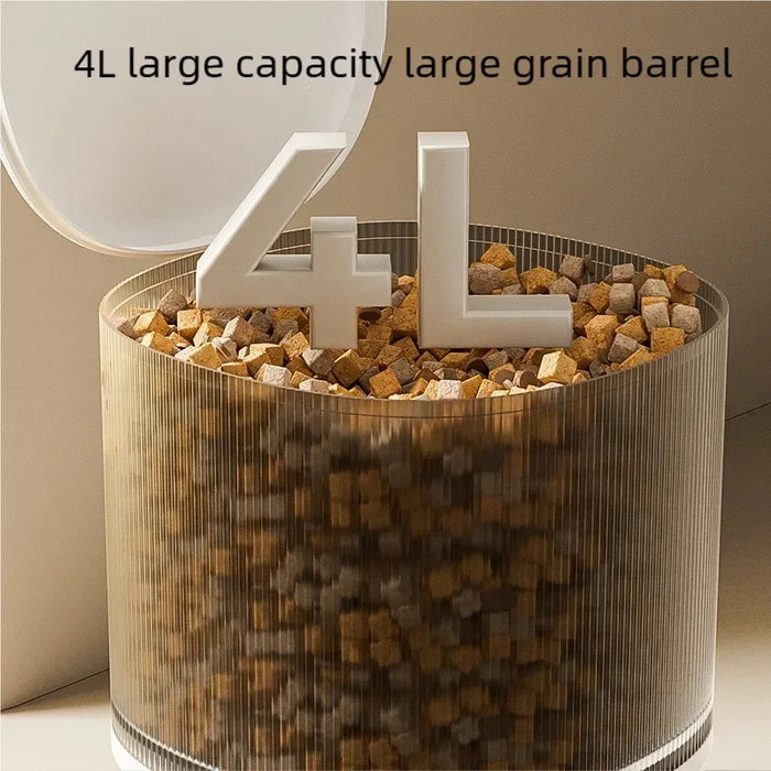 4L Smart Pet Feeder Automatic WiFi Enabled Intelligent Food Dispenser for Cats And Dogs with Button Control