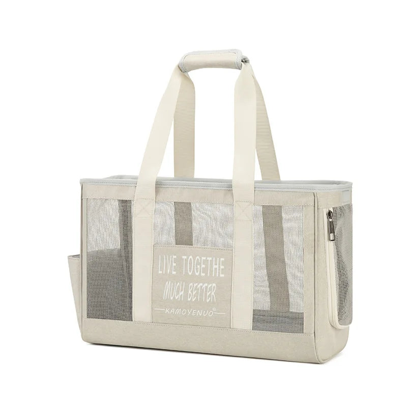 Breathable Pet Carrier Bag Portable Pet Travel Bag with Ventilation for Cats & Dogs Outdoor Cat Handbag Dog Carrier Bag