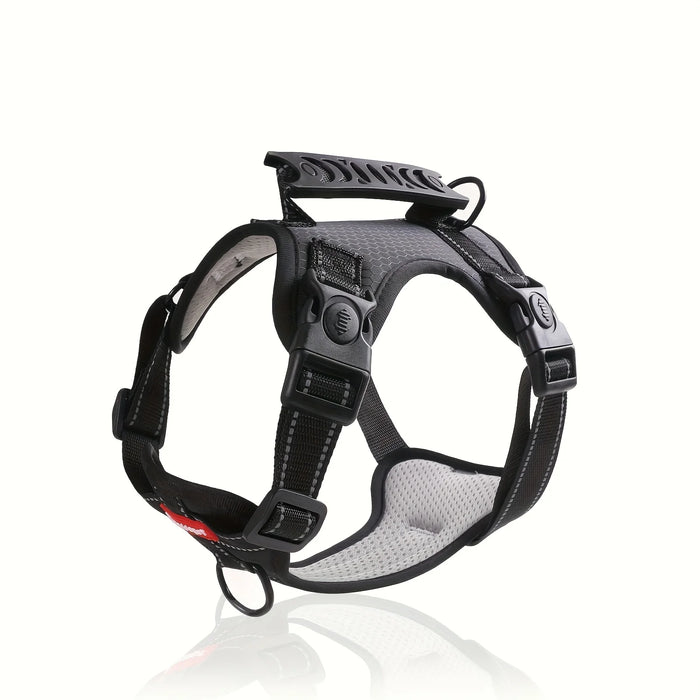 Adjustable Soft Padded Harness with Easy Control Handle Prevents Choking Pulling Comfortable No-Pulling Pet Harness for Dogs