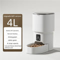 4L Smart Pet Feeder Automatic WiFi Enabled Intelligent Food Dispenser for Cats And Dogs with Button Control